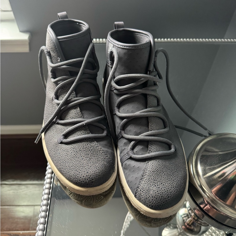 Jordan Gray Hightop Shoes - Picture 3 of 4